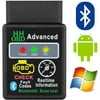 ELM327 OBD2 OBDII Bluetooth Car Auto Diagnostic Scanner Tool Advanced Android Torque