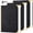 Black, variant on NIRMIRO 3-Pack A5 Spiral Notebook, 5.7"x8.4" Hardcover Lined Journal, 300 Pages 100GSM Thick Paper, Inner Pocket, Double Spiral Binding, Tree Embossed Cover for Note Taking