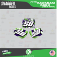 thumbnail image 3 of Kalair GFX Graphics Kit for Kawasaki KX60 (1984-2004) Snagged Series, 3 of 5