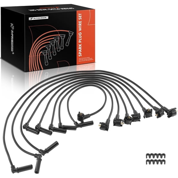 A-Premium Ignition Spark Plug Wires Set of 8 Compatible with Ford Explorer 1998-2000 & Mercury Mountaineer 1998-2000