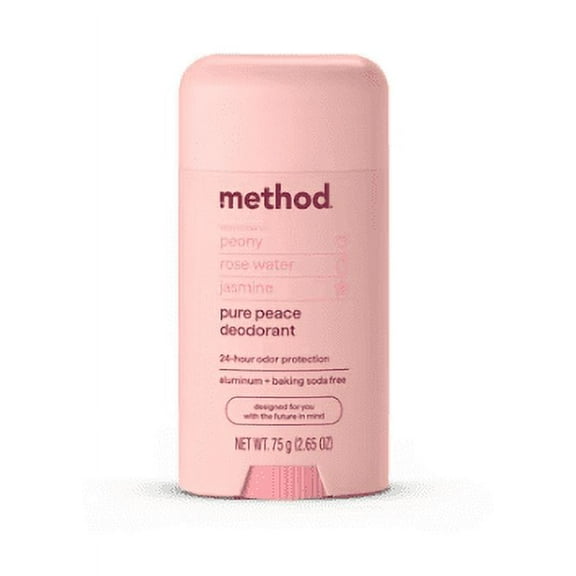 Method Body Aluminum Free Deodorant Pure Peace - 2.65 oz Pack of 2