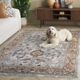 thumbnail image 4 of Safavieh Heirloom Alice Oriental Polyester Area Rug, Ivory Gray/Rust, 5'3" x 7'6", 4 of 12