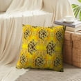thumbnail image 3 of LALILO Throw Pillow Covers With Golden Yellow Brown And Gray With Golden Cushion Cover 18" x 18", 2 Pack, 3 of 6