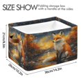 thumbnail image 3 of Ryvnso Magic Fox Storage Basket Large Bin Foldable Boxes Toys Organizer 14.2x10.2x8.3in 2 PCs, 3 of 8