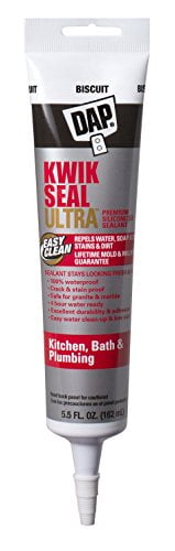 DAP Kwik Seal Ultra Premium Kitchen & Bath Sealant, Biscuit, 5.5 oz