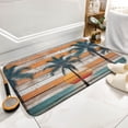 thumbnail image 6 of Beach Palm Sunset Pattern Bath Mat,Plush Bathroom Decor Mat with Non Slip Backing,Bath Rugs for Bathroom, Great for Bath, Shower, Bedroom, Kitchen, Office or Door Mats 16"x24", 6 of 7