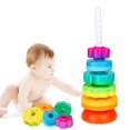 thumbnail image 1 of Juguete giratorio apilable LBAIBB Juguetes Spin Stack para niños de 1 año o más, 1 of 7