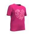 thumbnail image 4 of Playera Simply Basic para Niña, T14  Estampado Corazón Smile Every Day Manga Corta Fucsia, 4 of 4