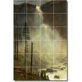 thumbnail image 1 of Ceramic Tile Mural-Albert Bierstadt Waterfalls Floor Tile Mural 27. 48" w x 72" h using (24) 12 x 12 ceramic tiles, 1 of 3