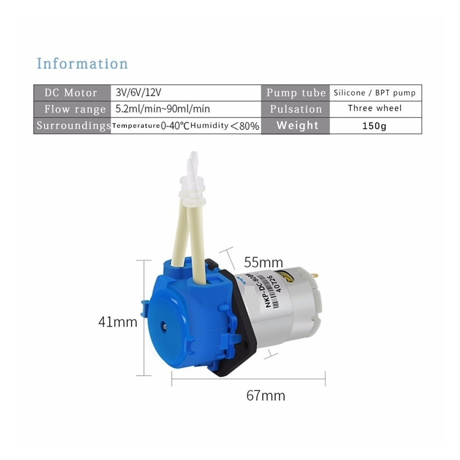 Peristaltic Pump NKP-DC-S10B NKP-DC-S08B NKP-DC-S06B Coffee Machine Coke Machine Aquarium DIY Pump 12V/24V Laboratory Mini Pump ,Powerful