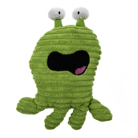 UPC: 0786306700997 | goDog PlayClean Germs Squeaky Plush Dog Toy with Odor-Eliminating Essential Oils  Chew Guard Technology – Green  Small
