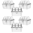 thumbnail image 1 of Elegant Silver Plastic Treasure Chest Candy Boxes for Home Use with Moderate Capacity 6pcs, 1 of 5