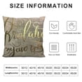 thumbnail image 5 of SHANXI Throw Pillow Cover Artistic Font Saying Shiny Pillow Case Decorative Men Women Boy Girl Room for Home Couch Bed 18x18in, 5 of 5