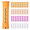 thumbnail image 1 of 40pcs Hair Perm Rods Set 4 Sizes Hair Rollers Curlers Cold Wave Rods for Women Long Short Hair DIY Hairdressing Styling Tools, 1 of 10