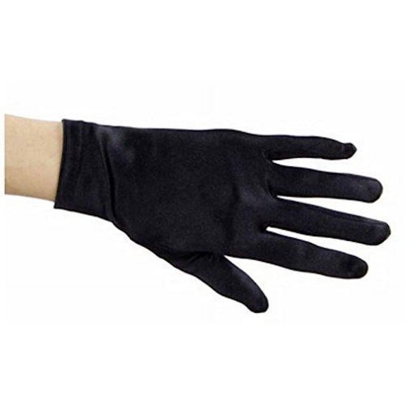 L C Boutique Girls Wrist Length Satin Gloves