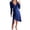 Dark Blue, variant on YWDJ Holiday Holiday Cocktail Dresses for Women Fashion Women Casual Buttocks Solid Slimming Long Leeve Dress Red M