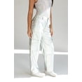 thumbnail image 4 of Silver Holographic Skater Jeans - Metallic Cargo Pants for Women, 4 of 4