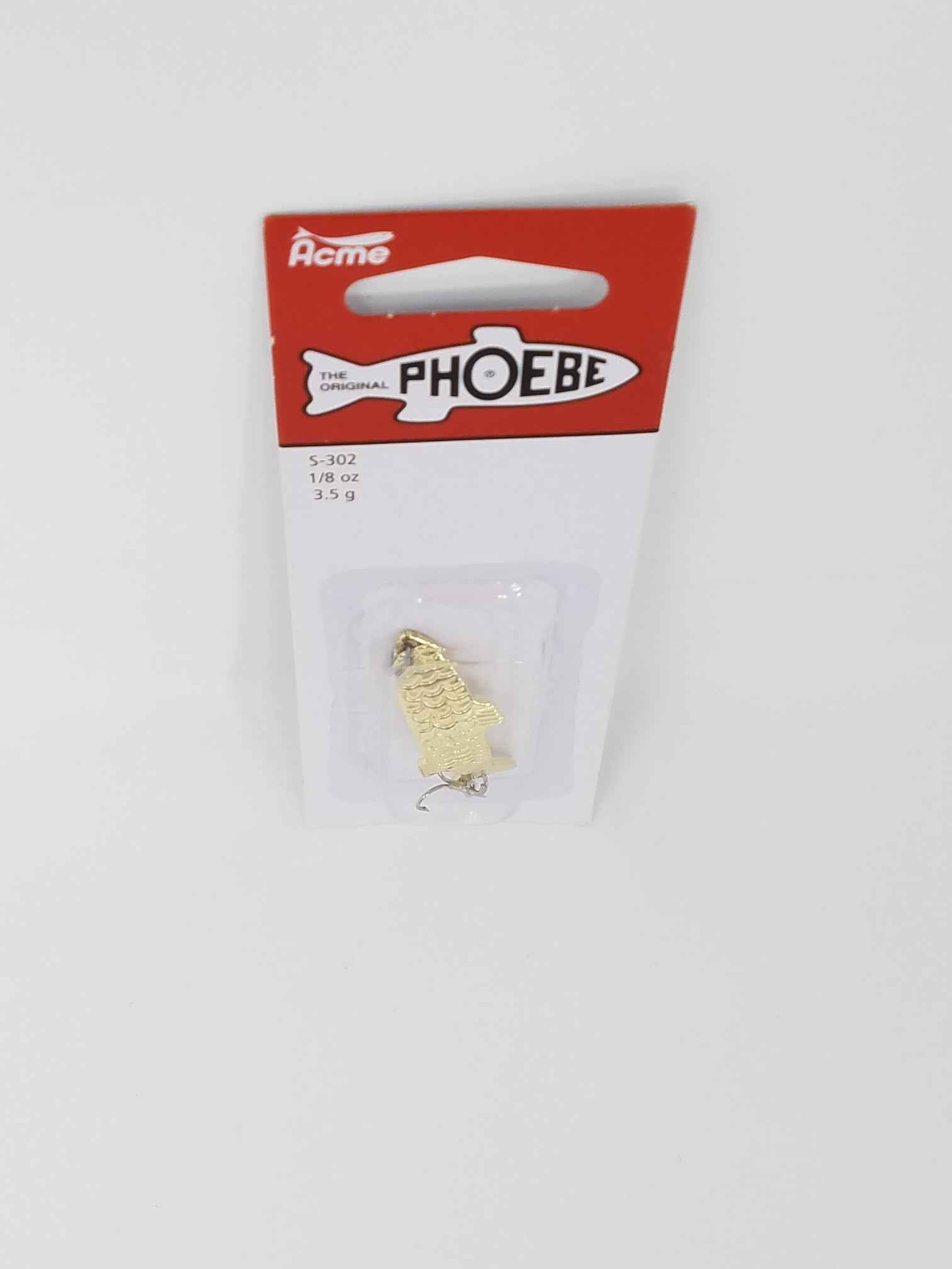 (2 pack) Acme Tackle Phoebe, Fishing Lure Spoon, 1/8 oz., Gold