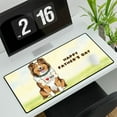 thumbnail image 3 of Cute Shetland Sheepdog Loves Dad Happy Father's Day Desk Mat Full Keyboard Mouse Pad Sheltie Dog Lover Gifts Large Mousepad - 12008, 3 of 5