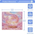 thumbnail image 5 of BZSMCE Towel Cotton Face Towel Soft Hand Towels Fashion Pink Sky Glass Globe Pattern, 5 of 9
