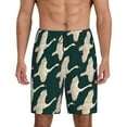 thumbnail image 1 of Fotbe Flying Swans Pantalones Cortos de Pijama para Hombre, Ropa de Dormir, Pantalones de Pijama Cortos para Hombre-XX-Large, 1 of 6