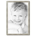 thumbnail image 2 of ArtToFrames 25" x 38" Antique Silver Panel Picture Frame, 25x38 inch Silver Wood Poster Frame (WOM-4760), 2 of 7