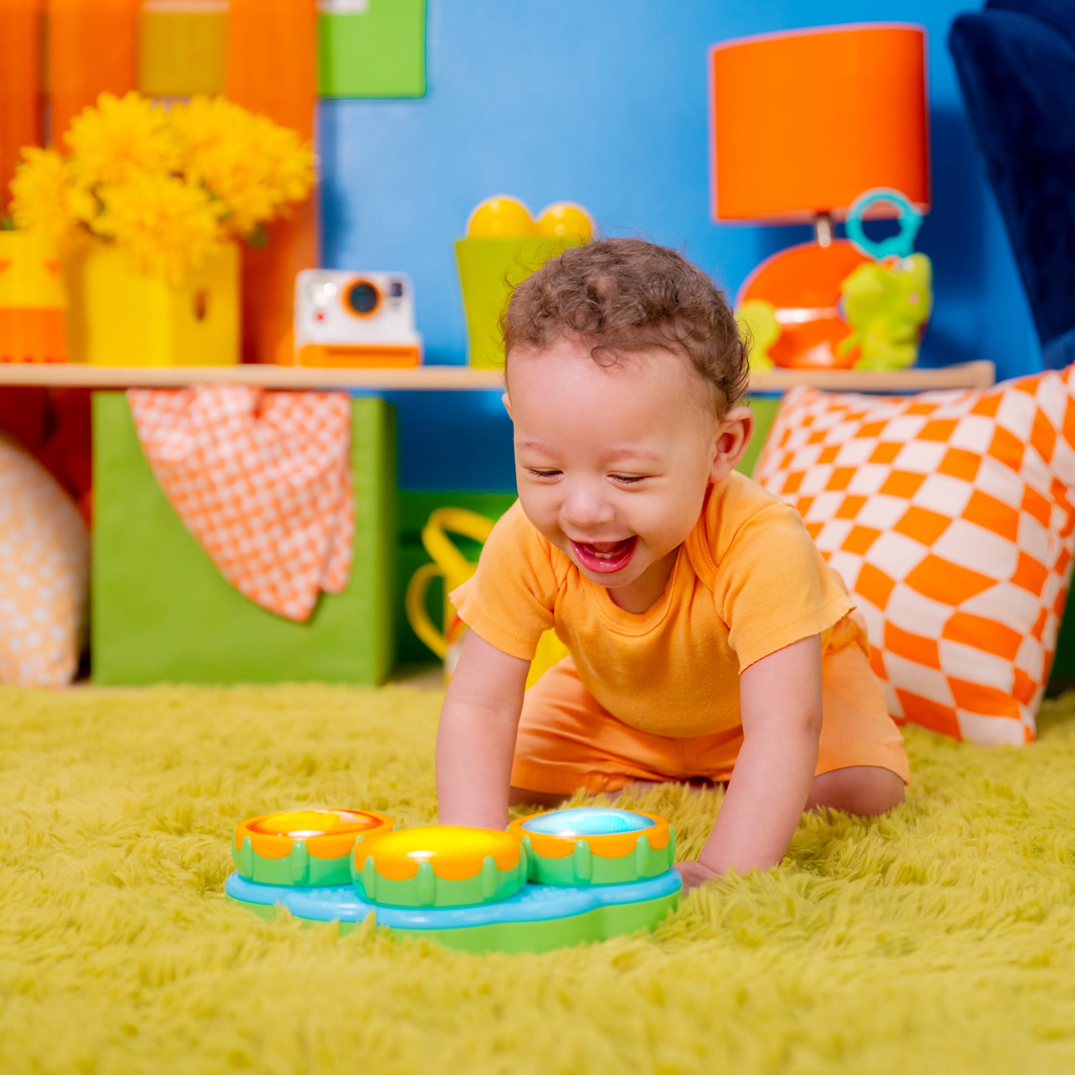 Bright Starts Safari Beats Musical Drum Toy photo 3