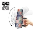 thumbnail image 3 of 40oz Pioneer Flower Floral Print Pattern Insulated Tumbler with Handle, BPA-Free Leak Proof Lid and Straws, Double Wall Vacuum, Hot 12h/Cold 34h, 3 of 6