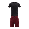 thumbnail image 1 of Conjunto Pijama Short Playera para Hombre Fresca Comoda Ropa de Dormir, 1 of 5