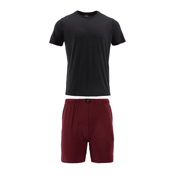 Conjunto Pijama Short Playera para Hombre Fresca Comoda Ropa de Dormir