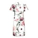 thumbnail image 5 of Puntoco Vestido De Manga Corta Con Cuello En V, Vestido De Bolsillo De Manga Corta Con Botones Y Cuello En V Estampado Para Mujer Rosa (31402) Xl, 5 of 5