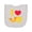 AC-Heather Grey, variant on Inktastic I Heart Mac and Cheese Newborn Bib
