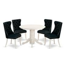 East West Furniture 5 Piece Modern Dining Table Set