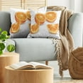 thumbnail image 5 of Ambesonne Nature Throw Pillow Cover 2 Pack, Citrus Orange Tangerine Art, 18", Marigold and White, 5 of 5