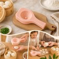 thumbnail image 5 of 5pc Handheld Steamed Bun Maker with Ergonomic Handle DIY Pleated Baozi Mould for Breakfast Baking(Pink), 5 of 6