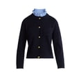 thumbnail image 6 of Free Assembly Women's and Women's Plus Ruffle Neck Chest Pocket Cardigan, Sizes XS-4X, 6 of 6