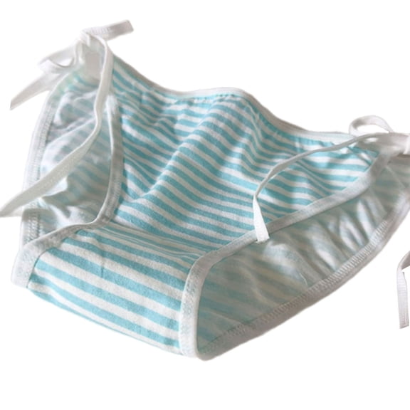 ROZYARD Striped Pattern Bikini Panties Women Lingerie Lace Up Briefs Underwear