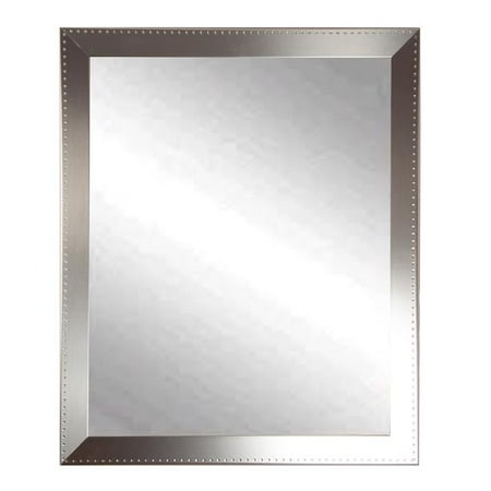 American Made Embossed Steel Framed Vanity Wall Mirror 30 X 36 In Steel Framed Vanity Wall Mirror 30 X 36