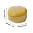 thumbnail image 3 of Dvruxg Denture Case - Portable Leakproof False Teeth Container Denture Cup With Lid, Portable Denture Cup | Denture Bath Case, Waterproof Dentures Case, Denture Container for Home, Offices, 3 of 5