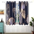 thumbnail image 2 of Decorative Butterflies 54×55 Inch Black Out Curtains 2 Packs Aesthetic for Bedroom Living Room Sliding Glass Doors Kitchen Windows, 2 of 5