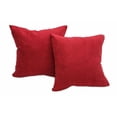 thumbnail image 1 of Microsuede Deco Pillow -Red  18x18 Feather and Down Filled Pillows, 1 of 1