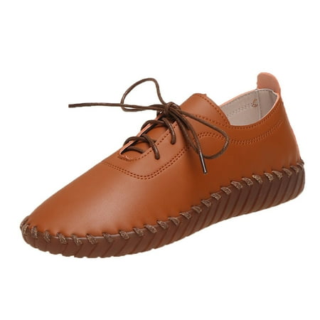 

Qufokar Flip Flops for Women With Arch Support Wedges Size 9 Fashion Spring And Summer Women Casual Shoes Round Toe Lace Up Large Size Flat Solid Color