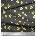 thumbnail image 2 of Soimoi Poly Georgette Fabric Plumeria Floral Print Fabric by The Yard 42 Inch Wide, 2 of 3