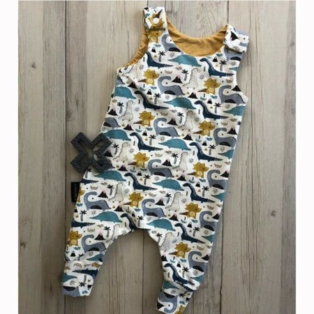 

Newborn Kid Baby Boy Dinosaur Clothes Sleeveless Jumpsuit Romper Playsuit Outfit 0-24 Months