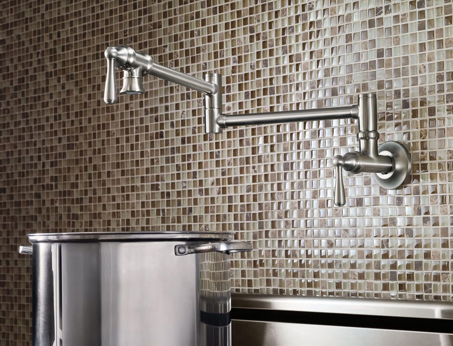 Moen S664 Traditional Pot Filler with Dual Shut-offs