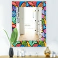 thumbnail image 3 of Designart 'Abstract Colorful Pattern' Bohemian & Eclectic Mirror - Wall Mirror, 3 of 3