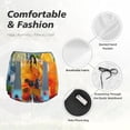 thumbnail image 4 of Gukieu Refreshing Fruit Infused Drinks Print Women's Sports Shorts with Drawstring Elastic Waistband for Running, Yoga, Fitness-Large, 4 of 7