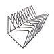 thumbnail image 4 of Organizador de archivos de escritorio, organizador de estantería de escritorio versátil, soporte para archivos para Negro, 4 of 9