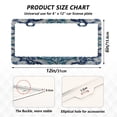 thumbnail image 2 of Aluminum License Plate Frame 2 Pack Car Exterior Accessory Car Tag Holder for Front Rear Plates Cars Decor Dark Teal Turtle Pattern, 2 of 7