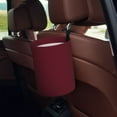 thumbnail image 5 of Easygdp Maroon Car Trash Can Garbage Car Accessories Trash Can Car Waste Bin for for Driver and Passenger Any Vehicle, 5 of 7